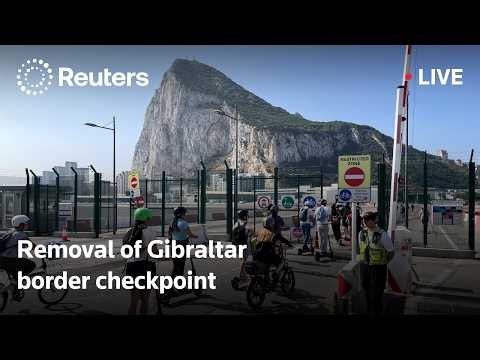 LIVE: Spain's Sanchez oversees removal of Gibraltar border checkpoint
