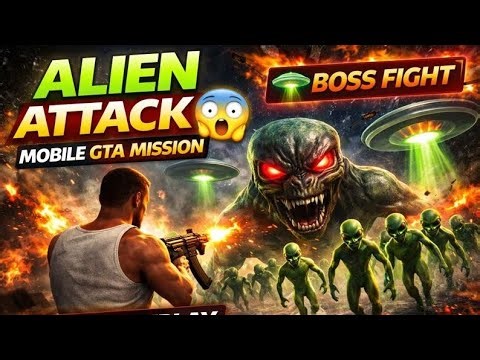 ALIEN ATTACK Mission in Mobile GTA 😱 | Full Gameplay