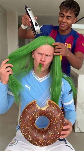 Haaland's New Haircut?😁💇‍♂️#haaland #football #footballshorts