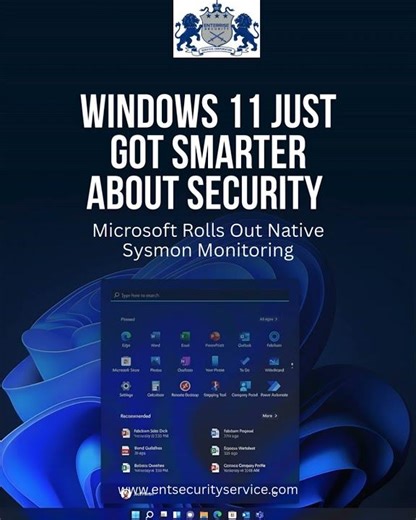 Windows 11 Gets Native Sysmon Monitoring | Microsoft Security Update Explained
