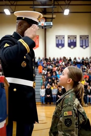 The Patch Above Her Heart Held a Classified Secret: A Four-Star General Just FROZE When He Saw What She Was Wearing, Exposing a Lie That Changed Everything for a Girl They Loved to Mock Chapter 1: The Weight of Faded Glory 10-year-old Anna Clark shuffled through the hallways of Riverside Glenn Elementary, wearing an oversized, faded military jacket that hung like a cape around her small frame. The sleeves rolled up multiple times, and the fabric was worn thin from years of use. It wasn't a fashi