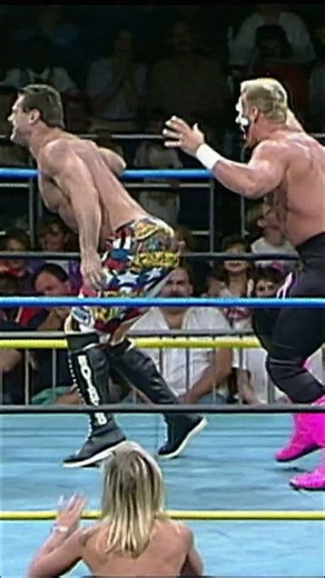 Sting sends Rick Rude to Atomic Drop City...Ouch!