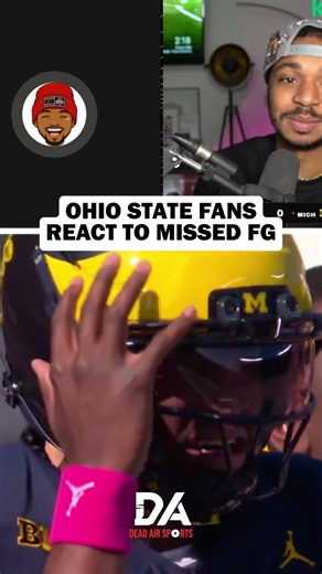 OHIO STATE FANS REACT TO MICHIGAN MISSED FIELD GOAL #Michigan #OhioState #Football #Indiana