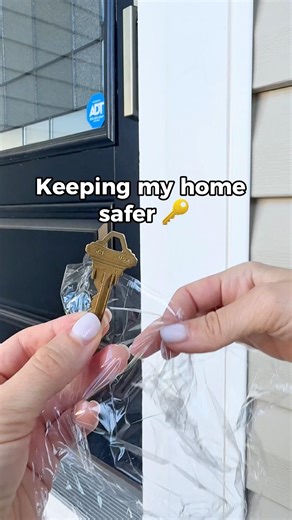 Better way to hide a spare key 🔑 #lifehack #homesecurity #homehack #diy #shorts