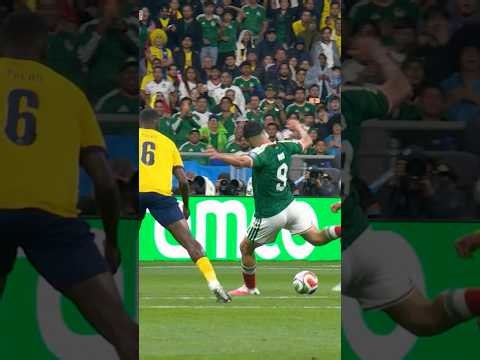 Raúl Jiménez scores Mexico's second goal against Ecuador 💥 #FIFAWorldCupOnYT