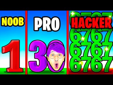 NOOB vs PRO vs HACKER In NUMBER MASTER!? (MAX LEVEL!)