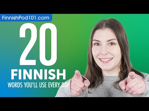 20 Finnish Words You'll Use Every Day - Basic Vocabulary #42
