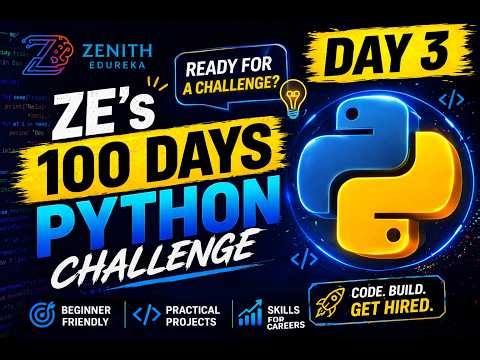 The Operator Masterclass: Why Candidates Fail Technical Interviews (Day 3/100) 🐍 | ZENITH EDUREKA