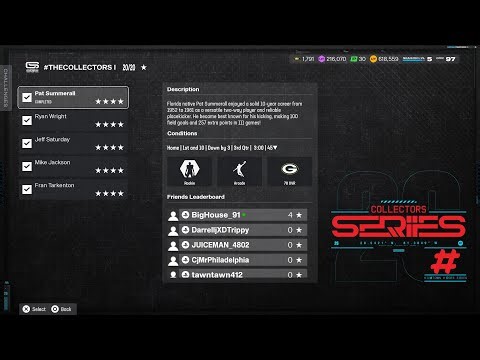 EA Sports Madden NFL 26 Ultimate Team - Collectors Series " #TheCollectors I " SOLO Challenges