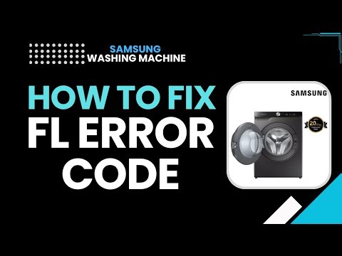 How to Fix FL Error on Samsung Washing Machine (Door Lock / Child Lock Guide)