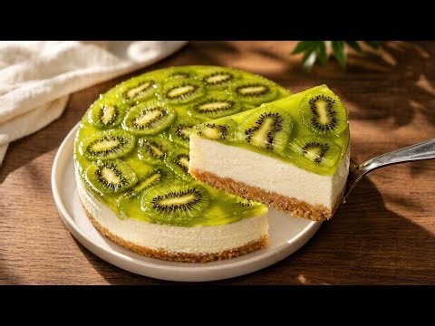 No-bake kiwi cheesecake that disappears in vinutes. The delicious and easy recept you'll ever make.