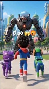 PAW HEROES-R | The Robot Monster Attacks the City! 🤖😱 | Superhero Rescue