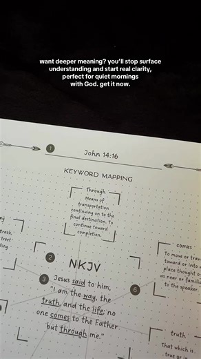 this bible verse mapping journal helps you slow down and truly understand scripture. designed for focused devotion, reflection, and prayer. perfect for daily faith routines that feel intentional. grab it now. #faithjournal #biblestudy #christianlife