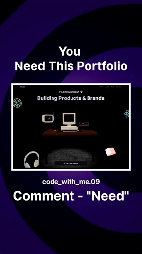 Build This EPIC Developer Portfolio! 💻 (Source Code Inside) #shorts