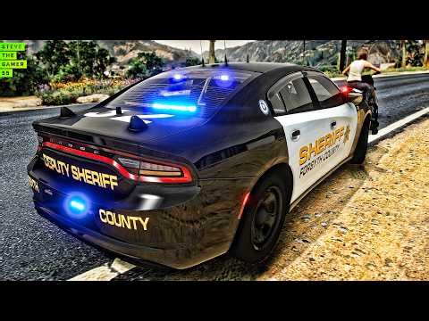 GTA 5 LSPDFR Sheriff Monday 🔥 Forsyth County Charger Patrol with NPCAI 3.0