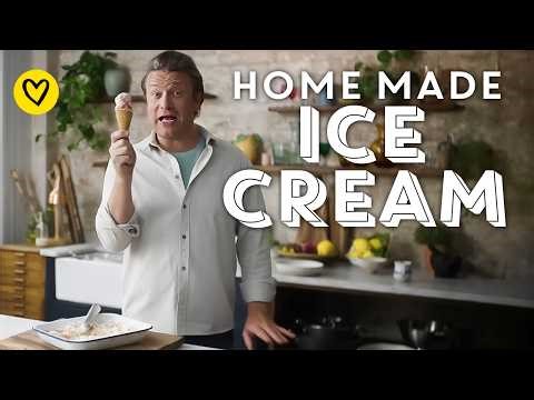 How To Make Home Made Strawberry Ice Cream | Jamie Oliver