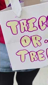 🎃 DIY Halloween Treat Bag | Kids Craft #Shorts