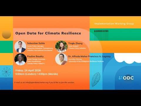 IWG | Open Data for Climate Resilience (April 2026)