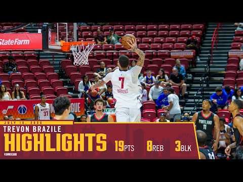 Trevon Brazile 19 PTS 8 REB | Nuggets vs. Trail Blazers Summer League Highlights
