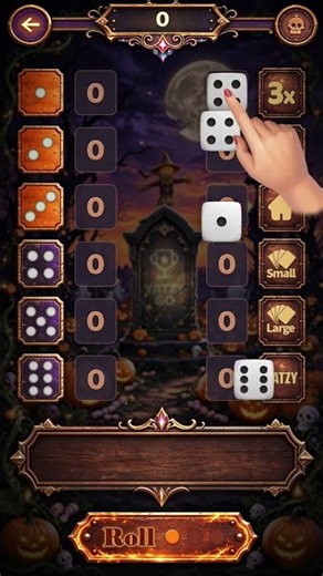 Spooky Rolls & Magical Wins 🧙‍♀️🎃 #boardgames #games #yahtzee #dicegame #gaming #puzzle #yatzy #quiz