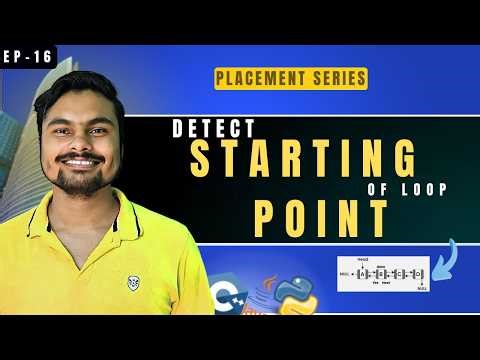 Detect Starting Point of Loop in Linked List | Floyd Cycle Detection Algorithm