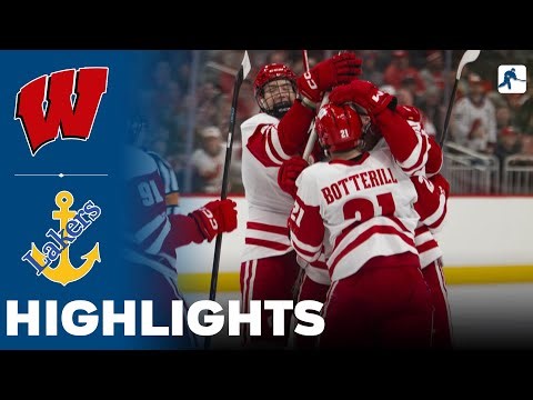 Wisconsin vs Lake Superior State | NCAA College Hockey | Highlights - December 28, 2025