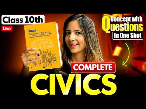 Class 10th Complete Civics in One Shot | Concept with Questions | Reema maam