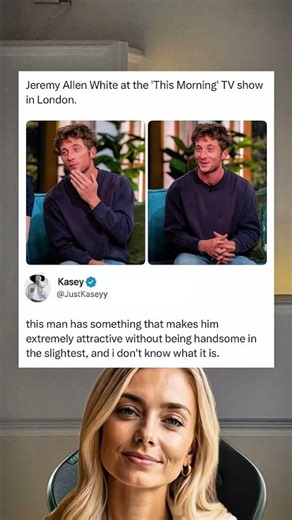 Jeremy Allen White at the 'This Morning' TV show in London.