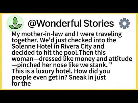 My mother-in-law and I were traveling together. We'd just checked into the Solenne Hotel in Rivera