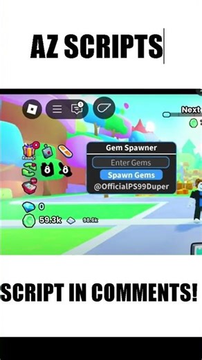 GEM SPAWNER SCRIPT PET SIM 99 WORKING 2026 Scripty_Zeon