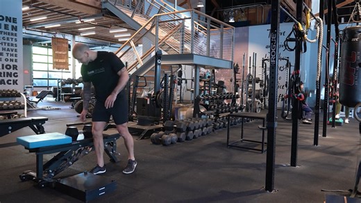 Bench Kneeling Single Leg RDL