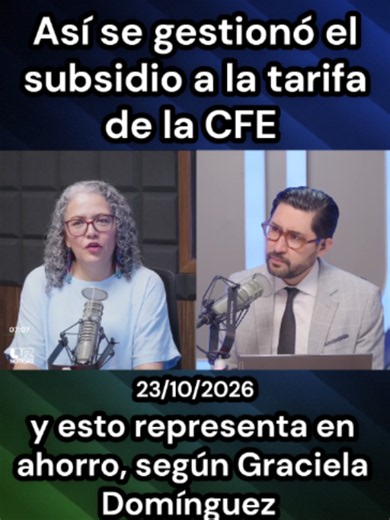 De abril a octubre del 2027 Sinaloa tendrá subsidio de la CFE; la gobernadora de #Sinaloa, Graciela Domínguez explica el proceso y lo que significa en ahorro. #CFE #Mexico #subsidio