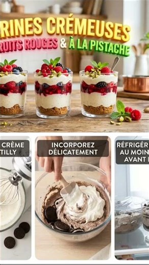 Pour réaliser ces merveilleuses verrines aux fruits rouges!