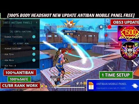 OB53 FREE FIRE MOD MENU 🔥 UNLIMITED DIAMOND HACK 🔥 FF MOD MENU APK 2026