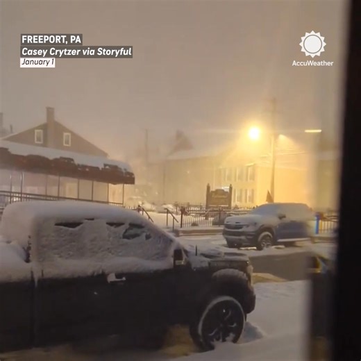 Sound on for the rumble of thundersnow in western Pennsylvania ⚡️🌨️ | AccuWeather
