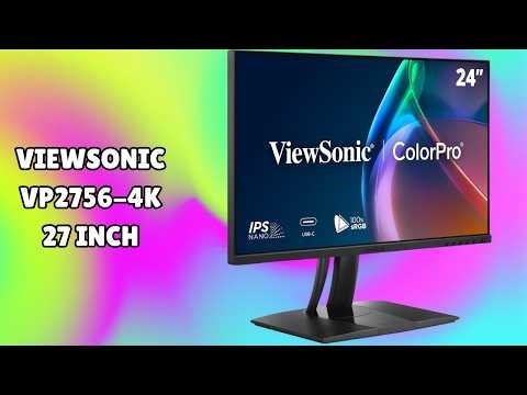 ViewSonic VP2756-4K 27 Inch 4K ColorPro Monitor | FULL REVIEW | Real 100% sRGB Performance Check