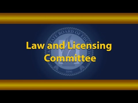 2026-01-08 | Law and Licensing Committee (Live) | USBE