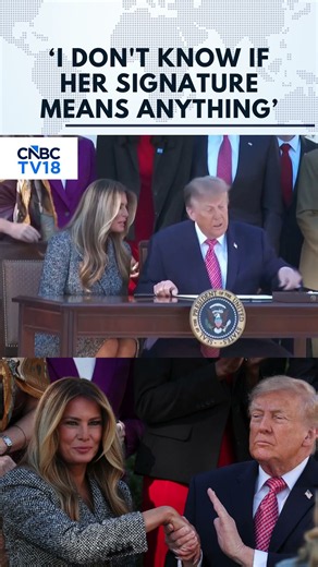 WATCH MOMENT: Trump’s Awkward Joke About Melania After Signing Executive Order | N18G