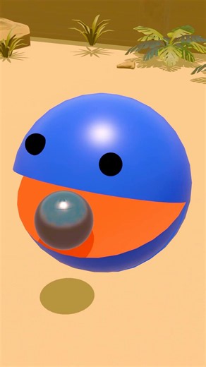 Pacman Changes Color After Every Candy! 🍬🌈😱 #pacman #shorts