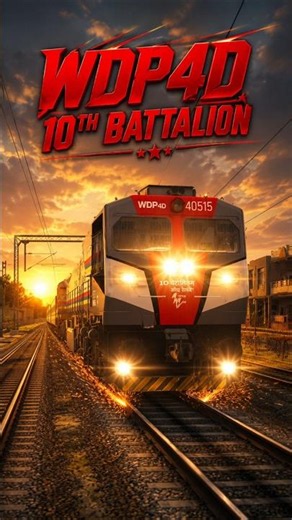 🔥 WDP4D 10th Battalion Livery | Epic Sunrise Run | Microsoft Train Simulator | Dehradun Sim World 🚆
