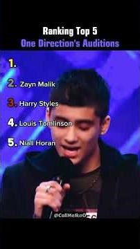 Ranking Top 5 One Directions Auditions Moments