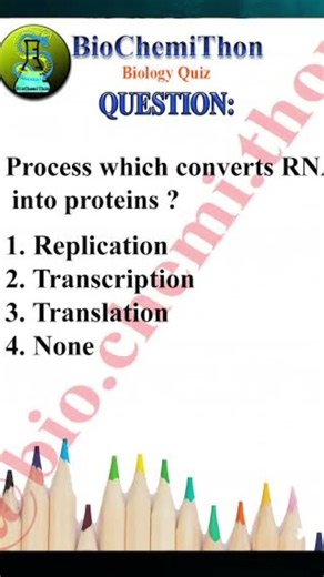 which process concerts RNA into proteins#biology#neet#rna#protein#yt#ytshorts#youtubeshorts#feed#yt