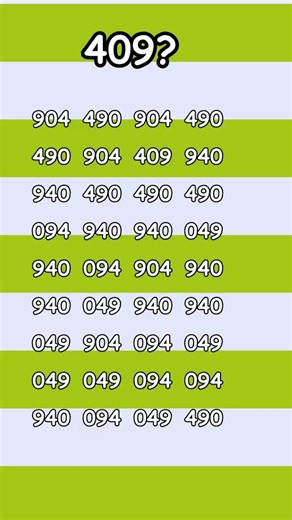 "Solving the 409 Puzzle: A Number Search Challenge!"