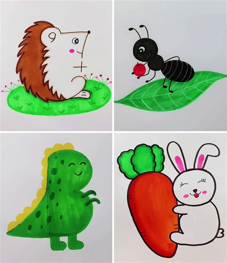 Easy Animal Drawing Ideas for Kids | Kidpid