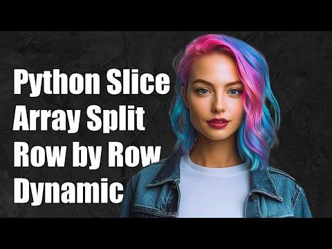 Python - slice array at different position on every row