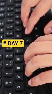 FREE Typing Lessons Day 7 | Bottom Row Finger Position #touchtyping #typingcourse #typingclass