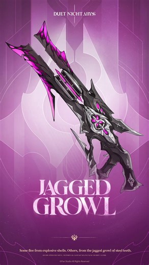 ✦ Ironcast Project | Jagged Growl✦ Weapon Name: Jagged Growl✦ Weapon Type: Shotgun✦ How to Obtain: Obtainable via Forge (Free) / Available for purchase in Shop✦ Weapon Story: Some flee from explosive shells. Others, from the jagged growl of steel teeth.✦ Lunosmith's Note: Rose-red veins form the skeleton of the machine; each throb erupts with a dangerous chill.✦ Download Duet Night Abysshttps://t.co/Xw8U1OYC2f#DuetNightAbyss #IroncastProject