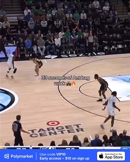 TheOfficialSportsScene on Instagram: "@polymarket Anthony Edwards is one of the most electrifying young stars in the NBA, known for his explosive athleticism, confidence, and scoring ability. Drafted first overall by the Minnesota Timberwolves in the 2020 NBA Draft, Edwards quickly made a name for himself with his fearless approach to the game. His combination of speed, strength, and vertical leaping allows him to attack the rim with authority, while his improving jump shot makes him a constant 