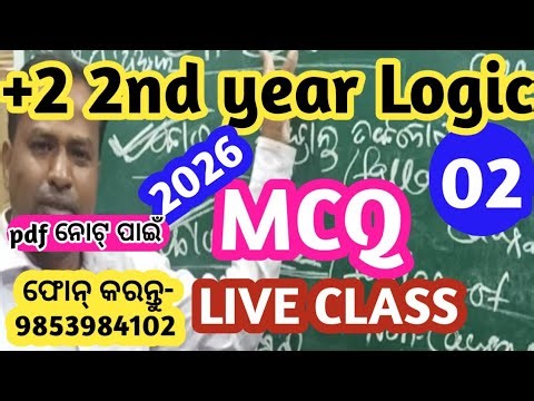 Class 12 Logic mcq 2026 | +2 2nd year logic mcq | Logic important mcq class 12