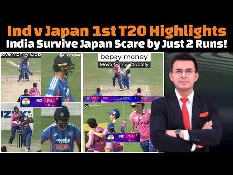 India vs Japan T20 match complete highlights 2026 today.